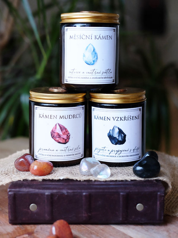 Sada svíček ✨Magické kamínky✨